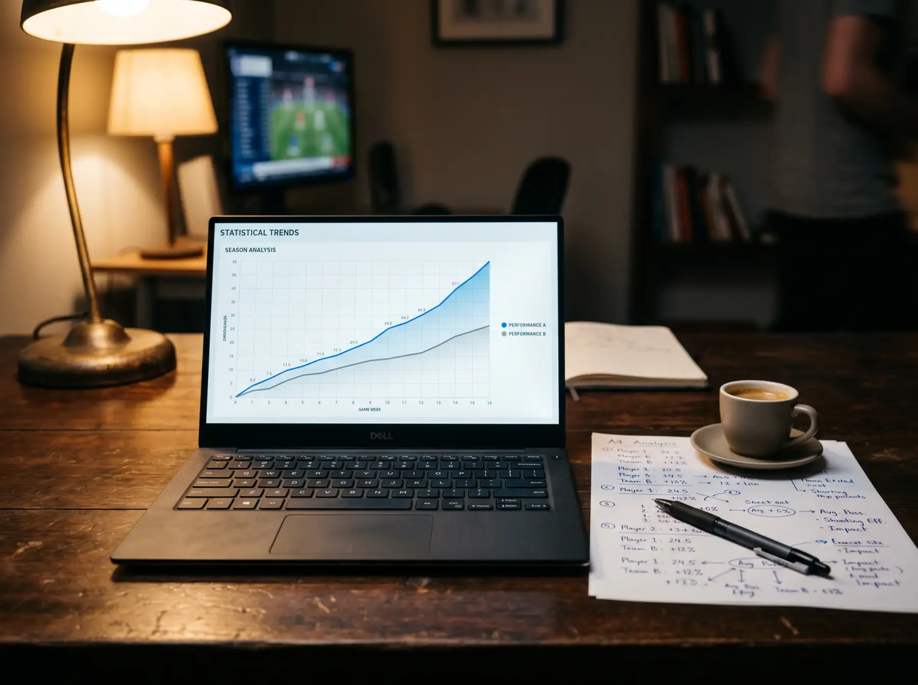 Analista revisando gráficos de cuotas asimétricas en pantalla